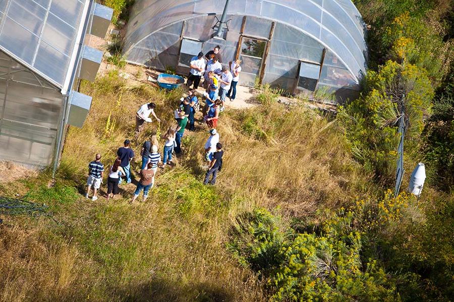 Aerial view of Permaculture